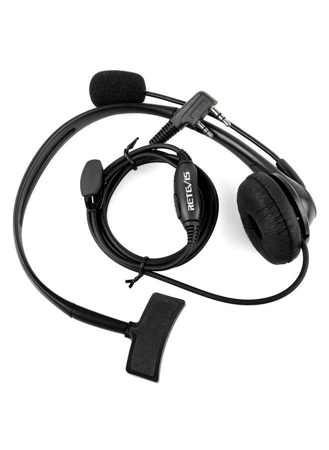 RETEVIS TK 2 Pin PTT Headphone Microphone for H-777 / RT-5R / RT-5RV / RT-B6