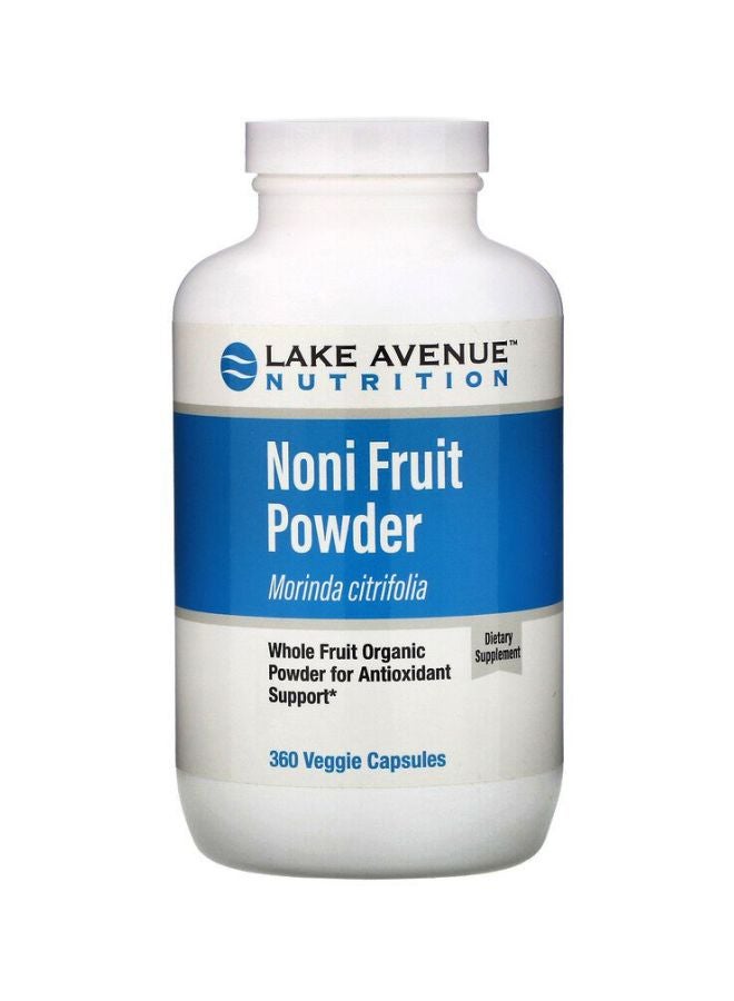 Noni Fruit Powder Dietary Supplement - 360 Veggie Capsules