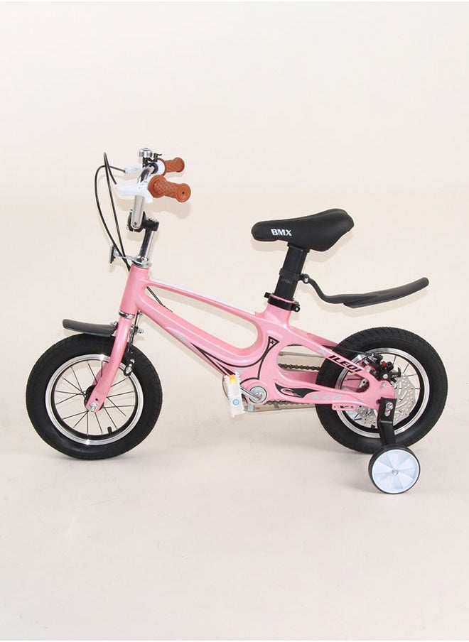 Kids Bike With Training Wheels Magnesium Alloy Frame With Training Wheels For Boys And Girls 12 Inch Children's Bicycle