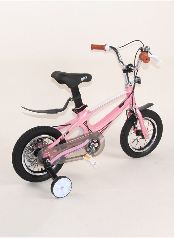 Kids Bike With Training Wheels Magnesium Alloy Frame With Training Wheels For Boys And Girls 12 Inch Children's Bicycle