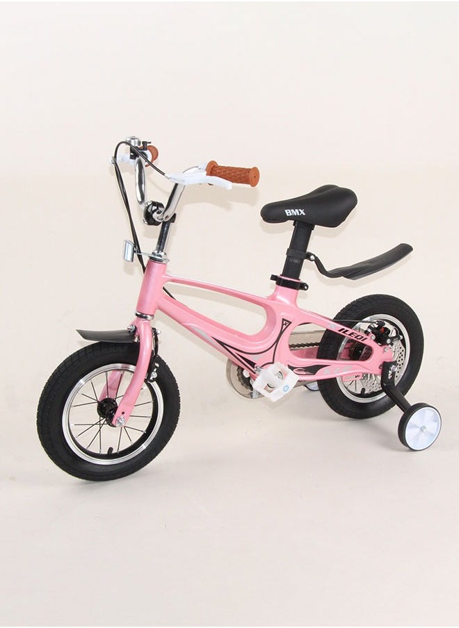 Kids Bike With Training Wheels Magnesium Alloy Frame With Training Wheels For Boys And Girls 12 Inch Children's Bicycle