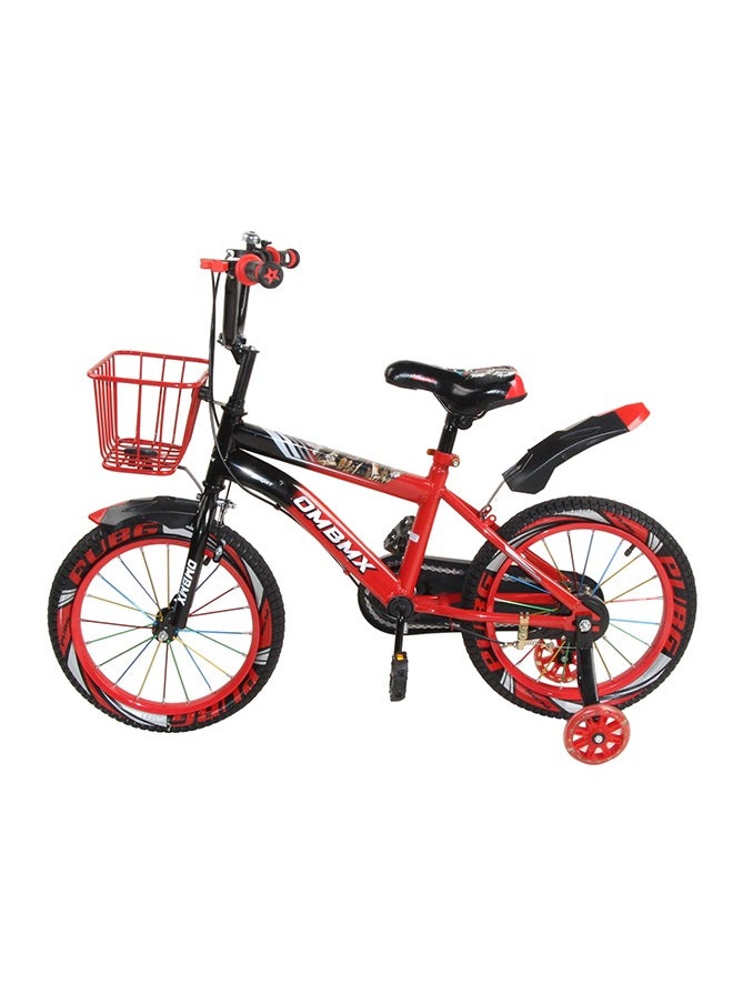 4-8 Years Kids Bike Single Speed 16 Inch Steel Frame Bicycle With Basket And Training Wheels