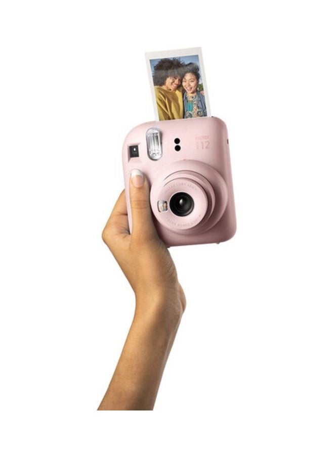 Instax Mini 12 Instant Film Camera With Pack Of 10 Films Blossom Pink