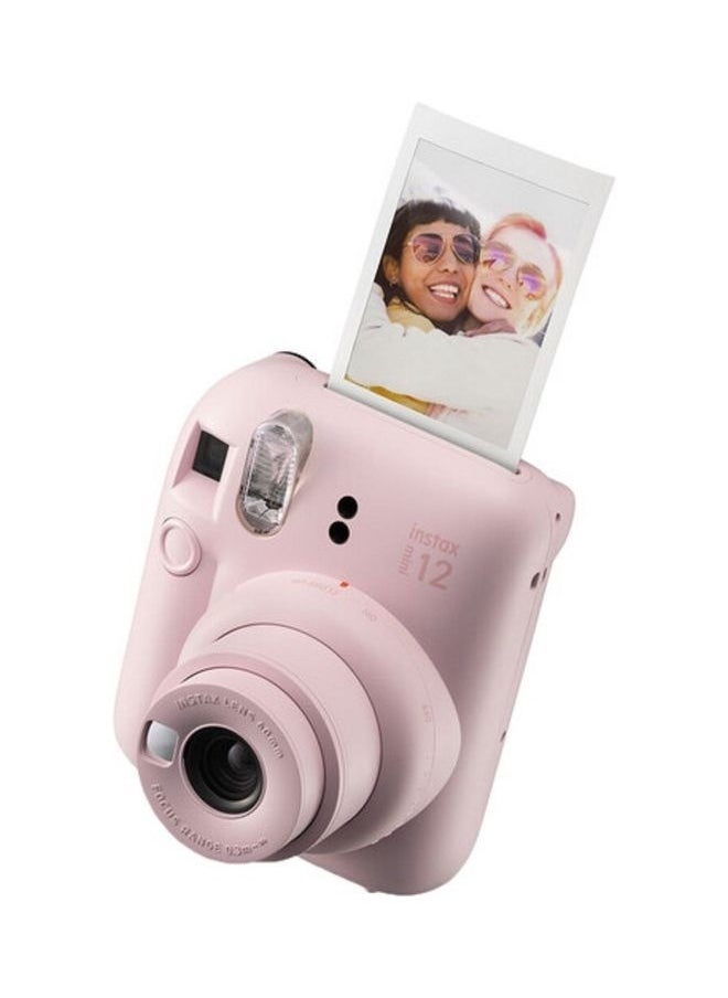 Instax Mini 12 Instant Film Camera With Pack Of 10 Films Blossom Pink