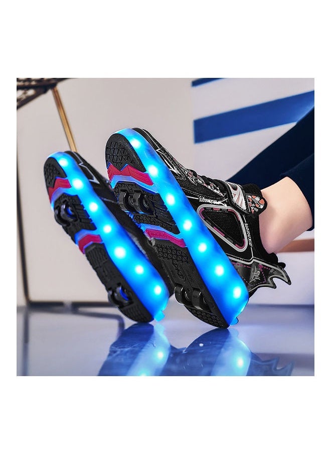 Rechargeable Roller Skate Shoes With LED Light And Accessories