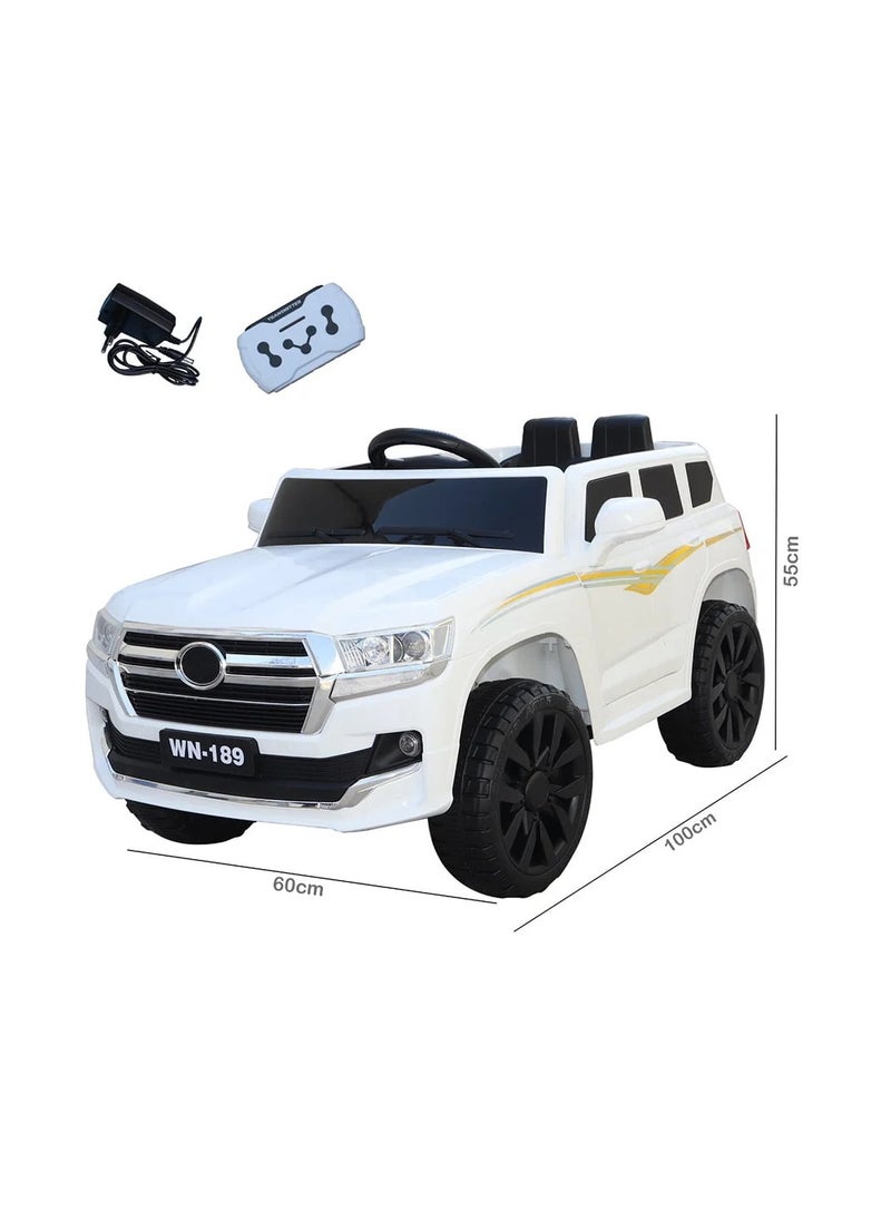 Toycee Land Cruiser Electric Kids Ride on Car with Remote Control ||Four-Wheel Drive Car for Children