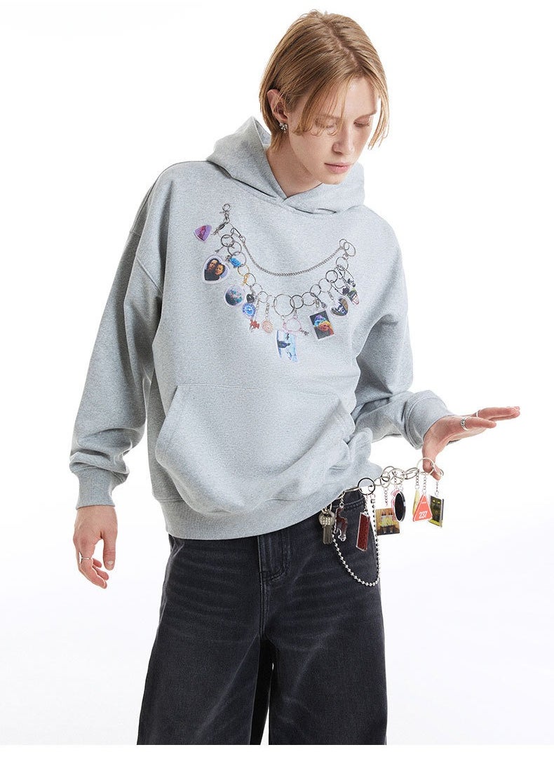 MADEEXTREME Fun Necklace Printed Hoodie