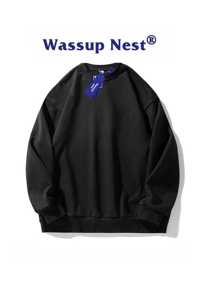 New WASSUP NEST Loose Casual Round Neck Hoodie