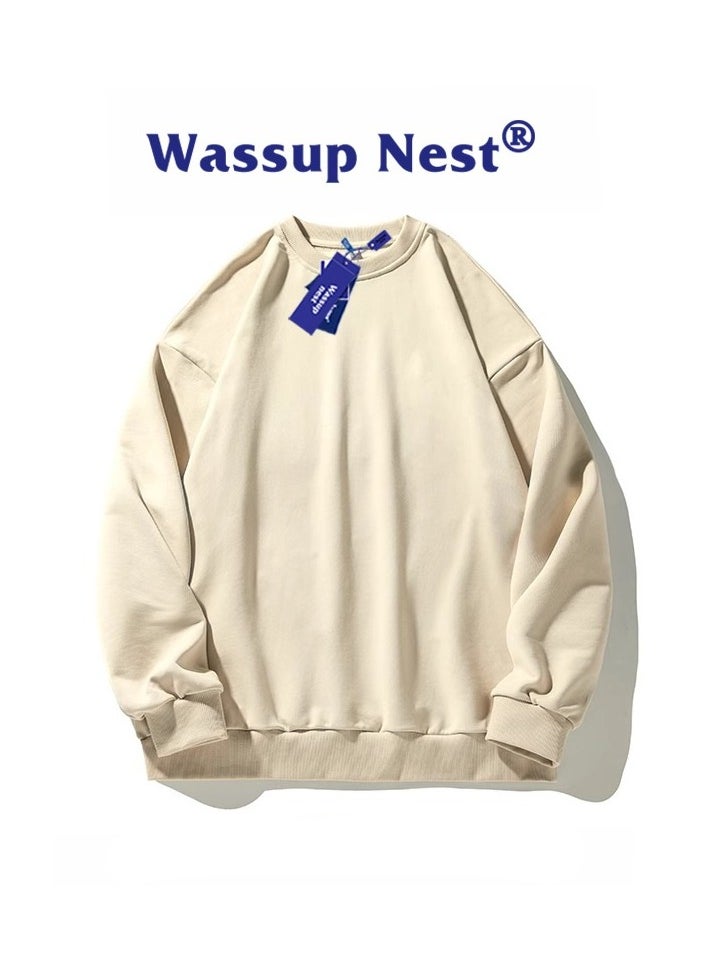 New WASSUP NEST Loose Casual Round Neck Hoodie