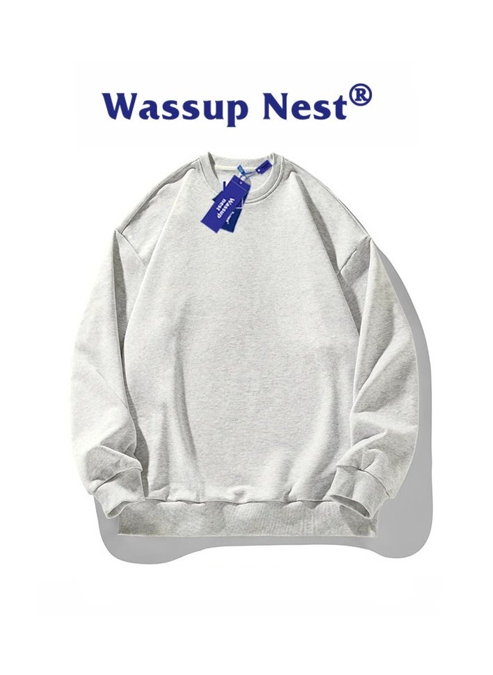 New WASSUP NEST Loose Casual Round Neck Hoodie