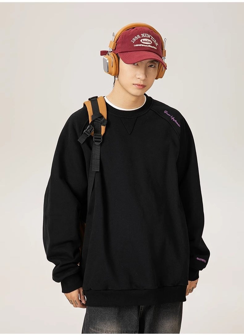 New WASSUP NEST Loose Casual Round Neck Hoodie