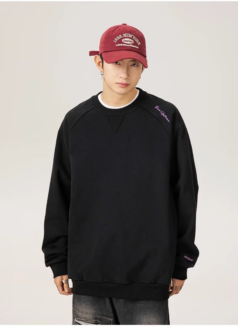 New WASSUP NEST Loose Casual Round Neck Hoodie