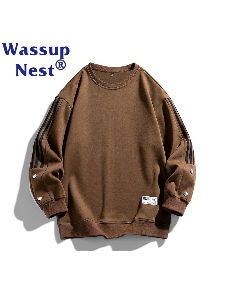 New WASSUP NEST Loose Casual Round Neck Hoodie