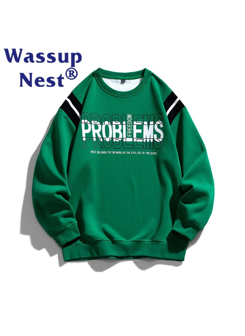 New WASSUP NEST Loose Casual Round Neck Hoodie