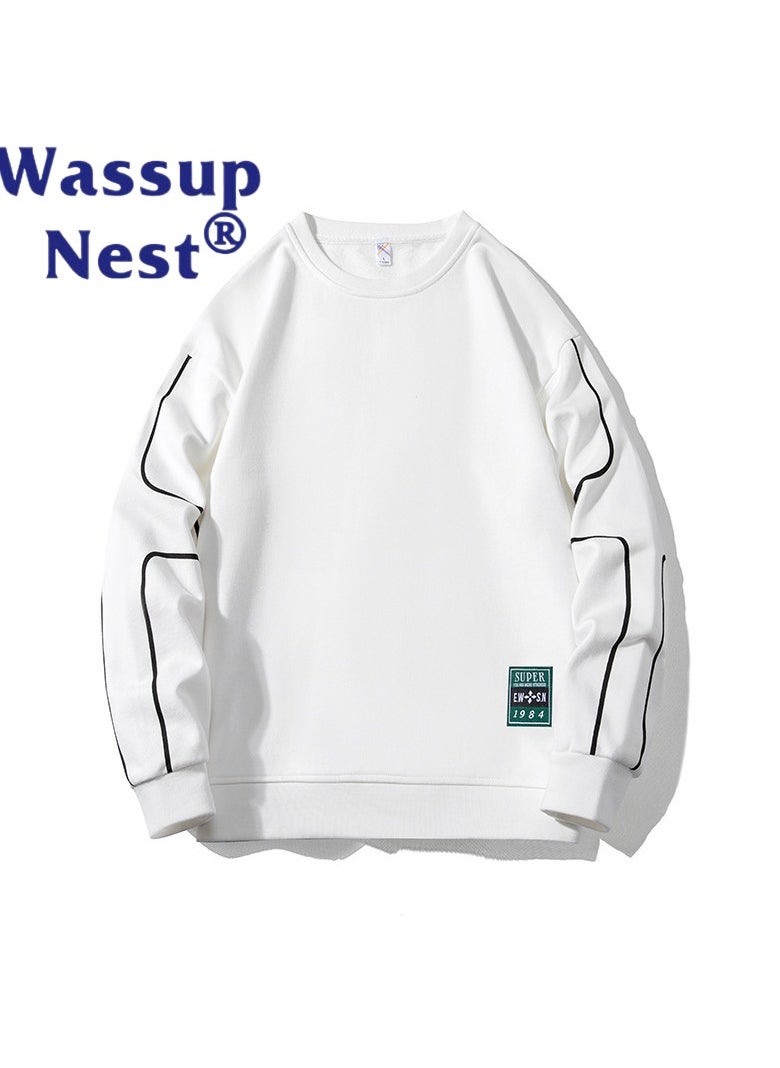 New WASSUP NEST Loose Casual Round Neck Hoodie