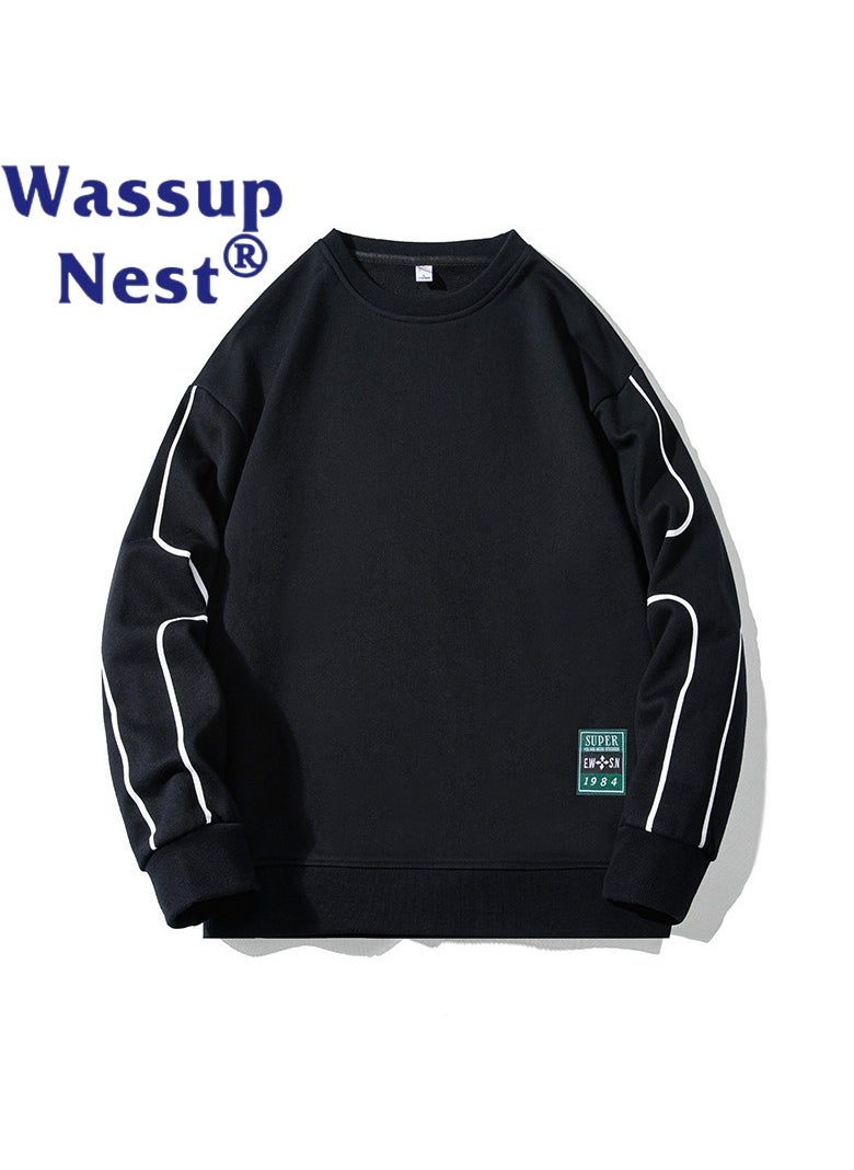 New WASSUP NEST Loose Casual Round Neck Hoodie