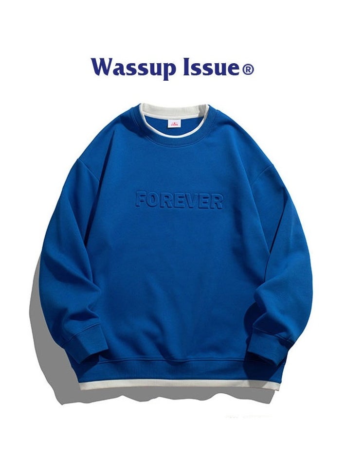 New WASSUP NEST Loose Casual Round Neck Hoodie