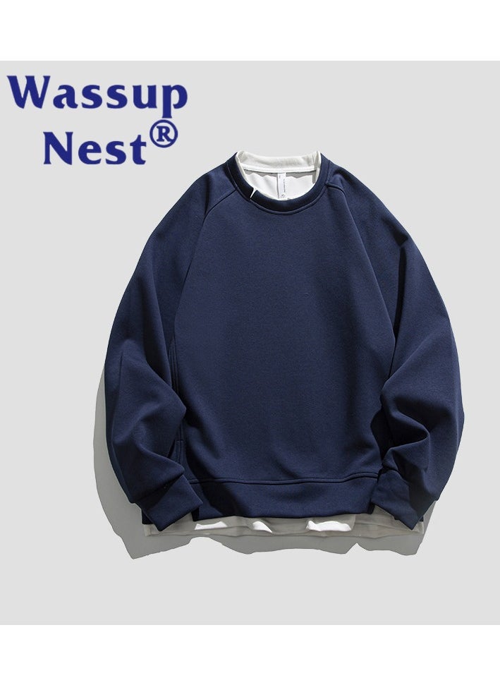 New WASSUP NEST Loose Casual Round Neck Hoodie