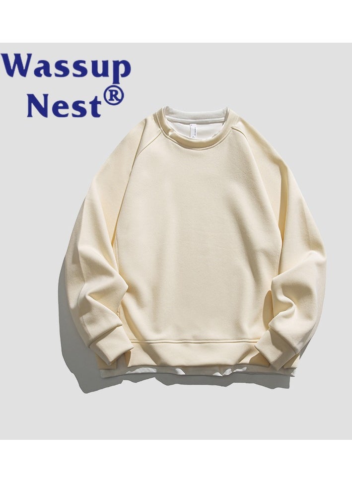 New WASSUP NEST Loose Casual Round Neck Hoodie