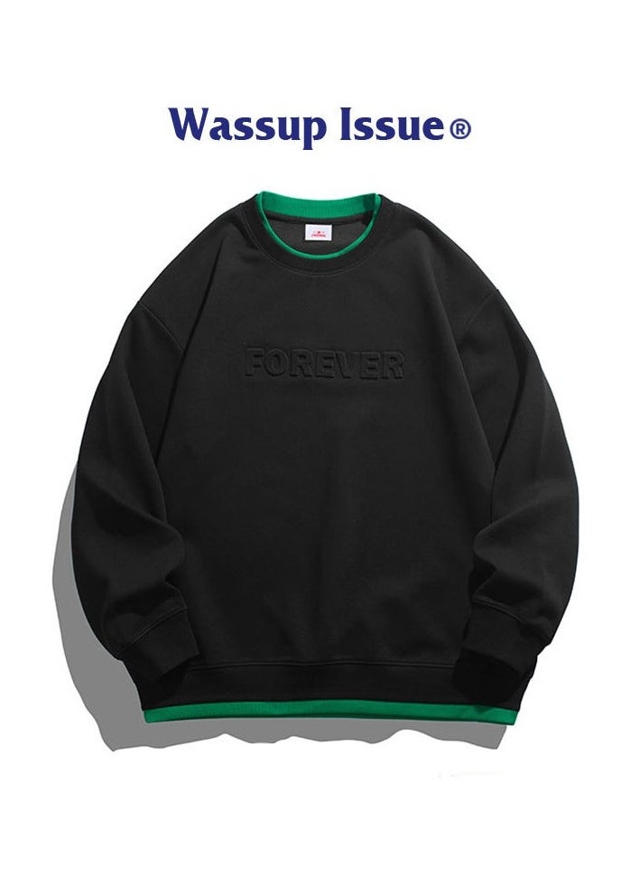 New WASSUP NEST Loose Casual Round Neck Hoodie