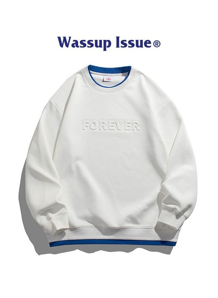 New WASSUP NEST Loose Casual Round Neck Hoodie