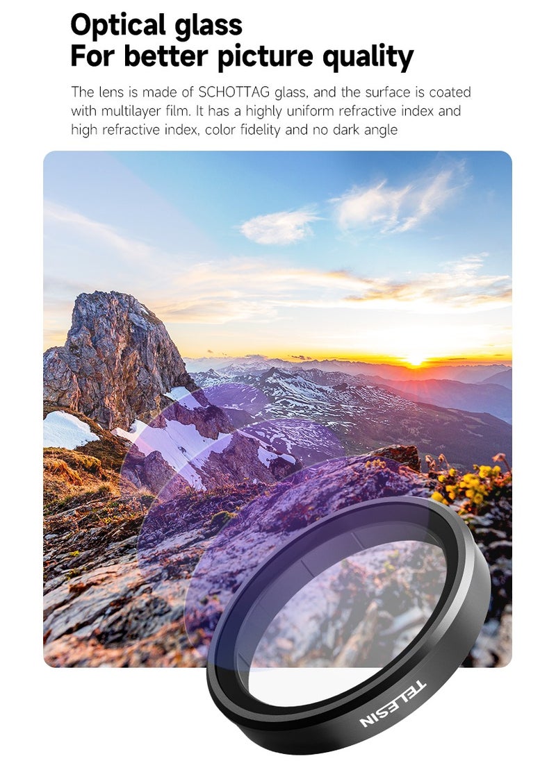 Osmo Action 5 Pro ND Filter Set for DJI Osmo Action 5 Pro, 4 Pack ND8 ND16 ND32 CPL Neutral Density Filter Kit Accessories, Multi Coated HD Optical