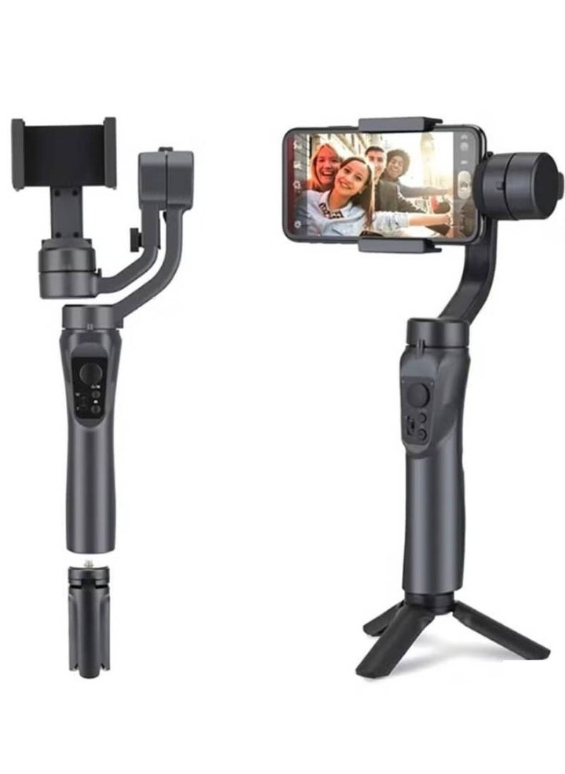 F6 3-Axis Handheld Gimbal Stabilizer with Tripod – Pro-Grade Stabilization for Smartphone Video