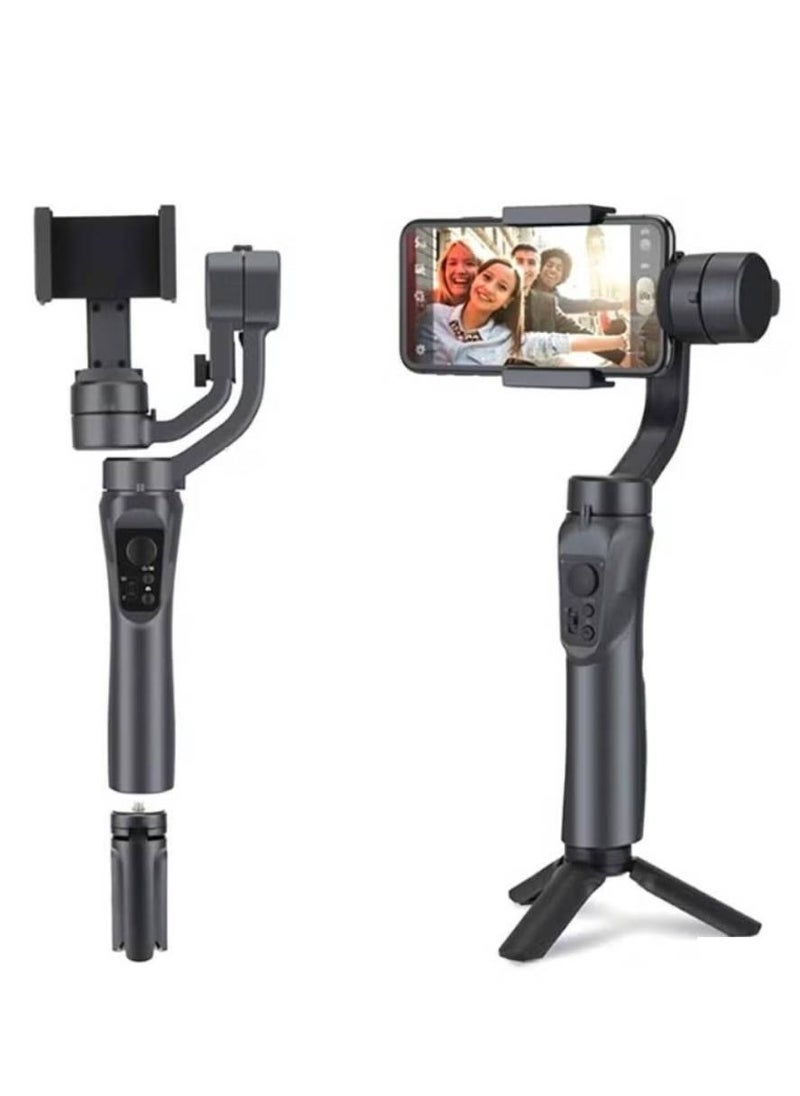 F6 3-Axis Handheld Gimbal Stabilizer with Tripod – Pro-Grade Stabilization for Smartphone Video