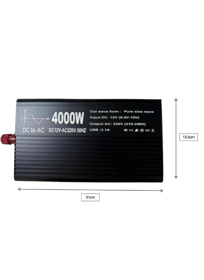 4000W 12V Pure Sine Wave  Power Inverter with LCD Display