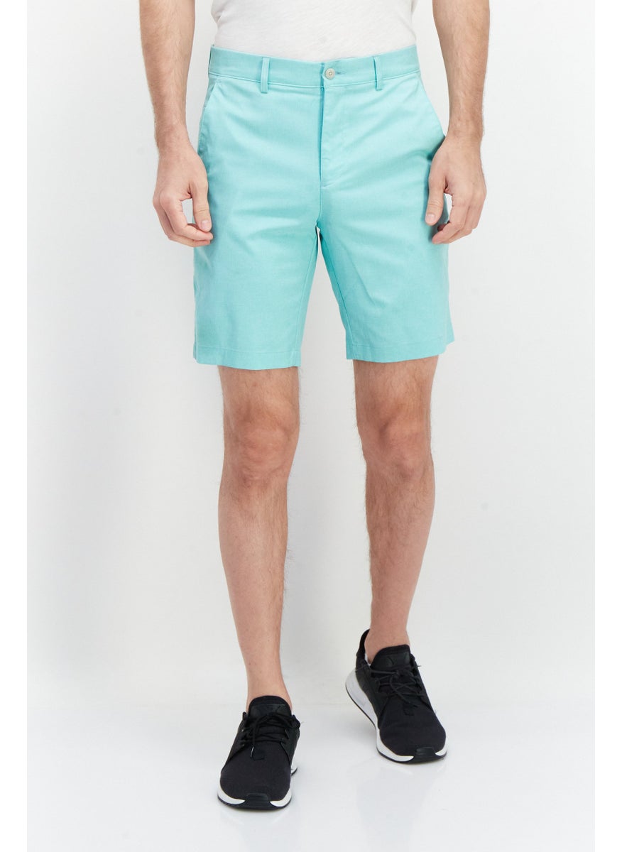 Men Sportswear Fit Heather Golf Shorts, Turquoise