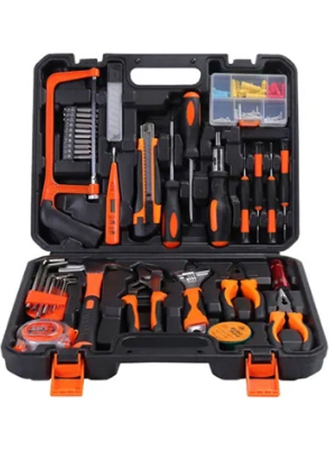 100-Pieces Heavy Duty Tool Set With Bag Multicolour 30cm