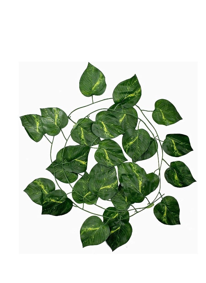 Pack Of 12 Decor Artificial Plant Garlands Leaves Wall Hanging Garland Plant Leaf Bail Creeper For Home Decoration Balcony Office Party Decor