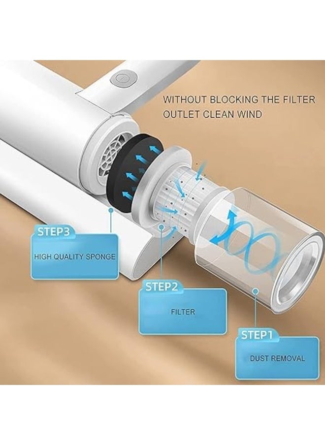 Handheld UV Light Wireless Mite Remover Vacuum Cleaner Effectively Removes Dust Mites Bed Bugs Collector for Bed Home Mattress Pillows Cloth Sofas Carpets
