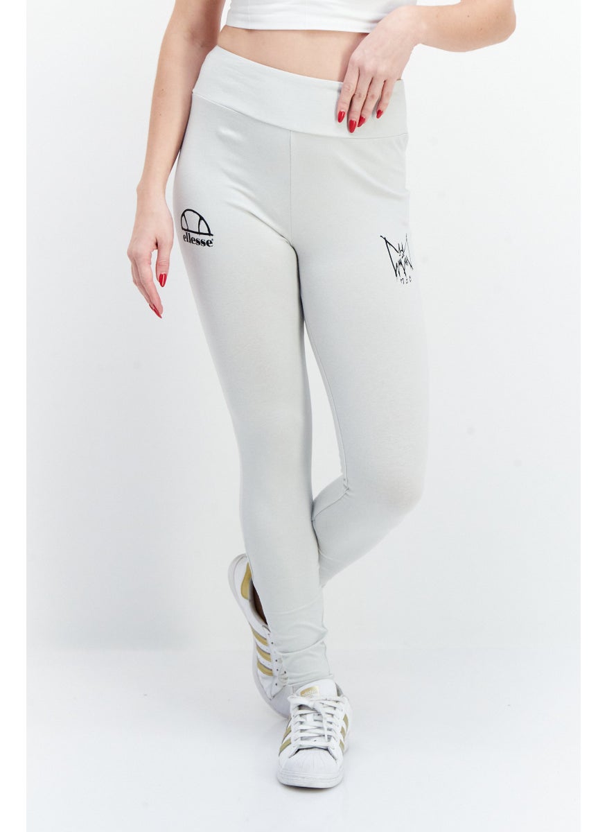 Women Brand Logo Training Leggings, Grey