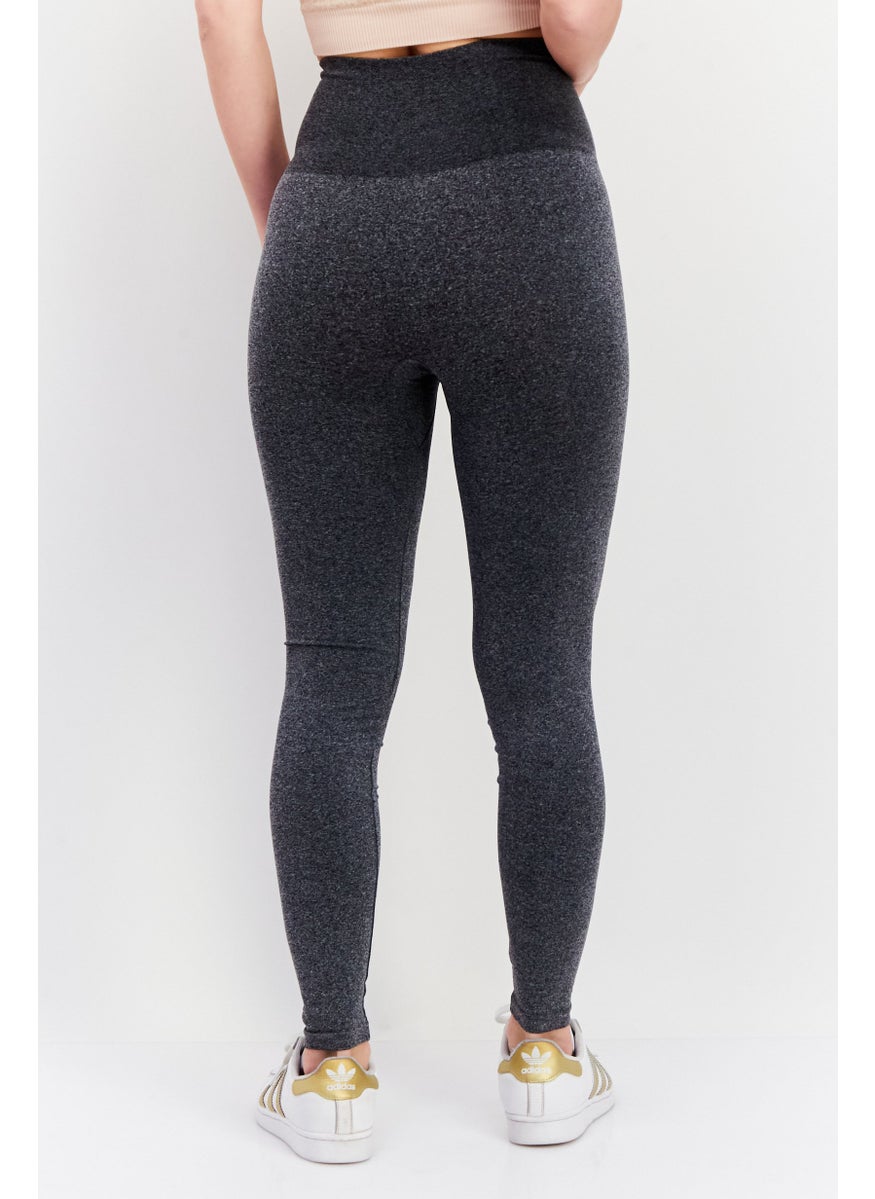 Women Sportswear Fit Pull On Training Leggings, Grey