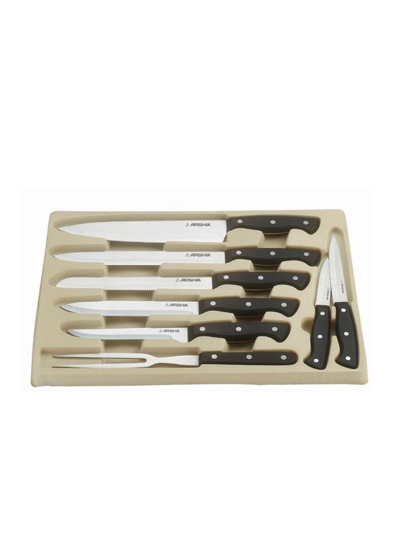 Arshia German Stainless Steel 32pcs Knife Set Non Stick Coating with Box