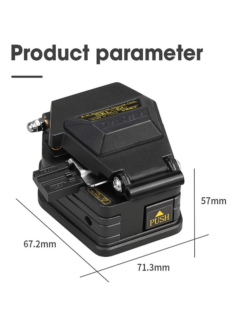 SKL-6C High Precision Fiber Optic Cable Cutter Aluminum Alloy Black No Assembly Required