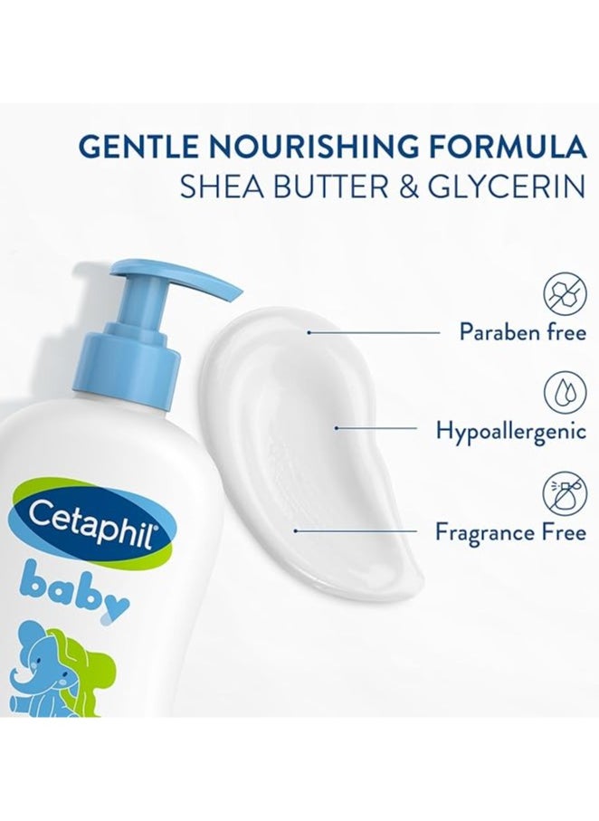 Cetaphil Baby Daily Lotion,Face & Body Moisturizing Lotion for Sensitive Skin with natural Calendula,13.5 FL OZ (399ml)