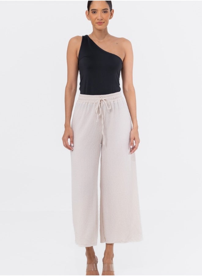 Wide Leg Cotton Pants