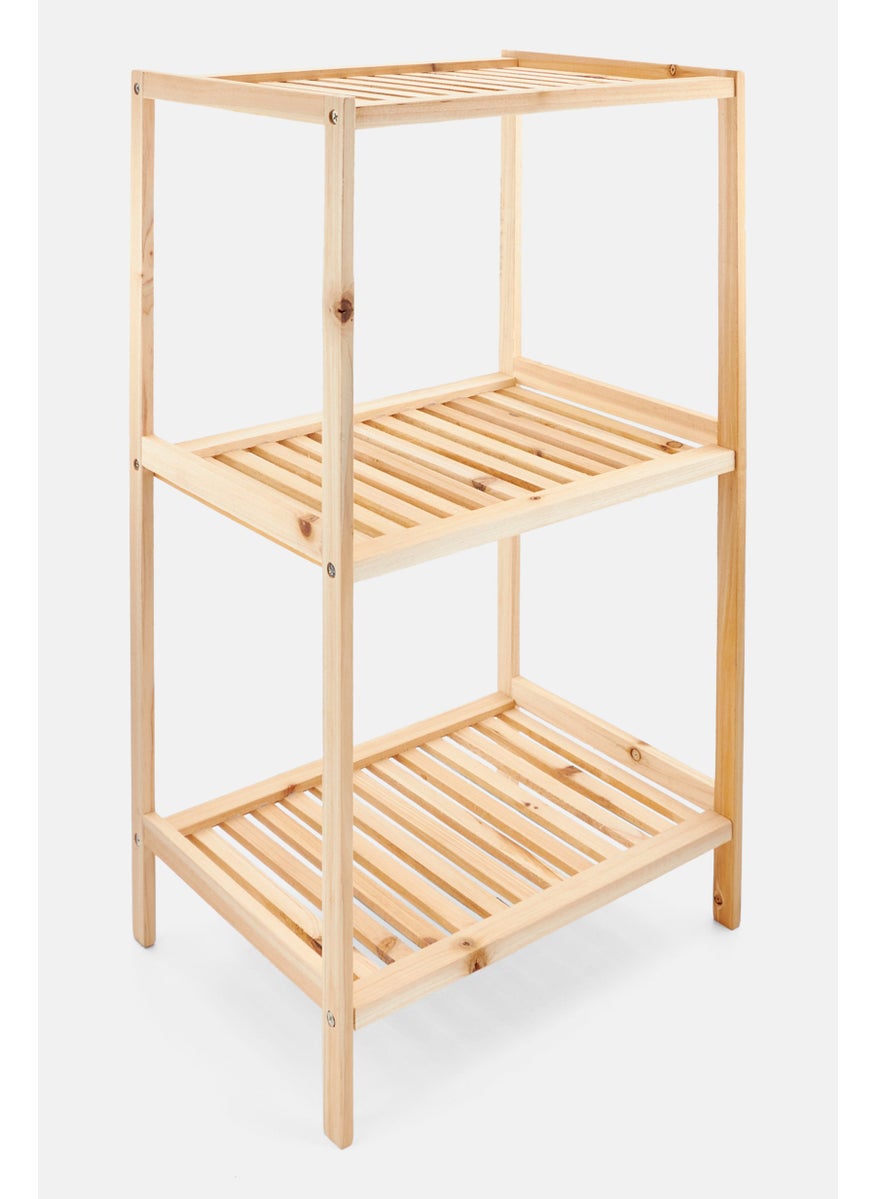 Farberware 3 Tier Wood Rack, Tan