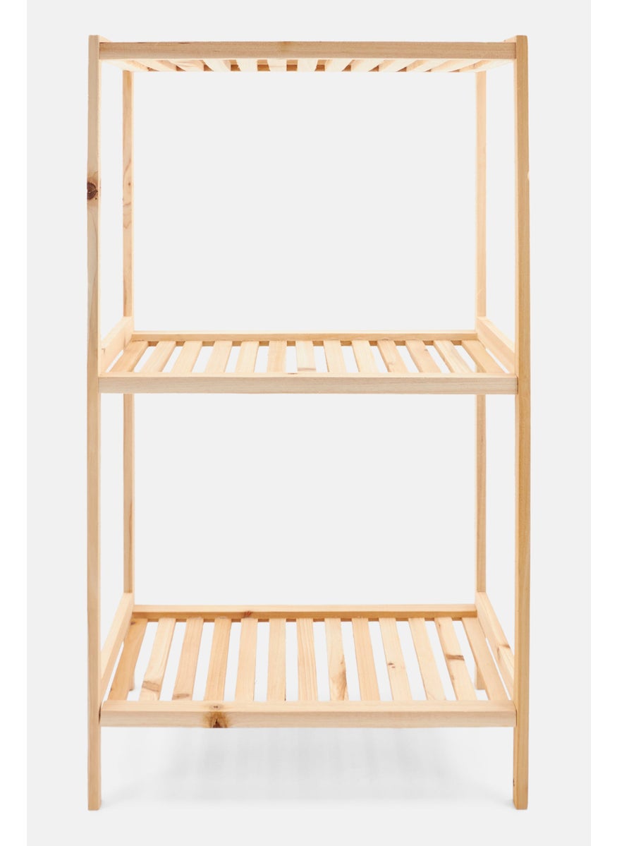 Farberware 3 Tier Wood Rack, Tan