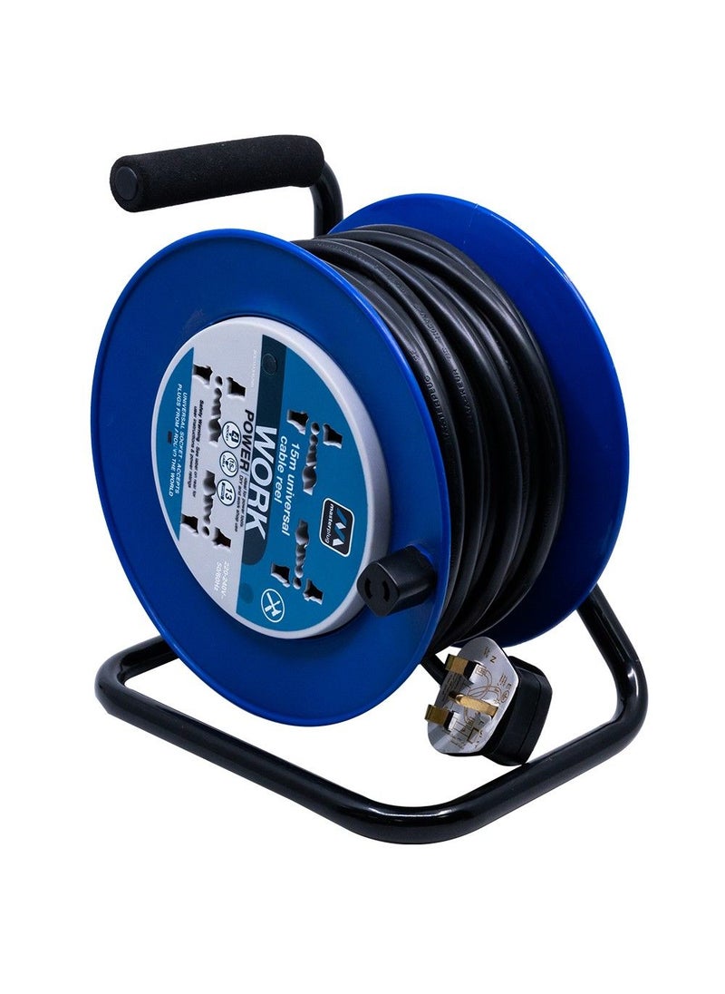 Master Plug Extension Cassette Reel 15Metre