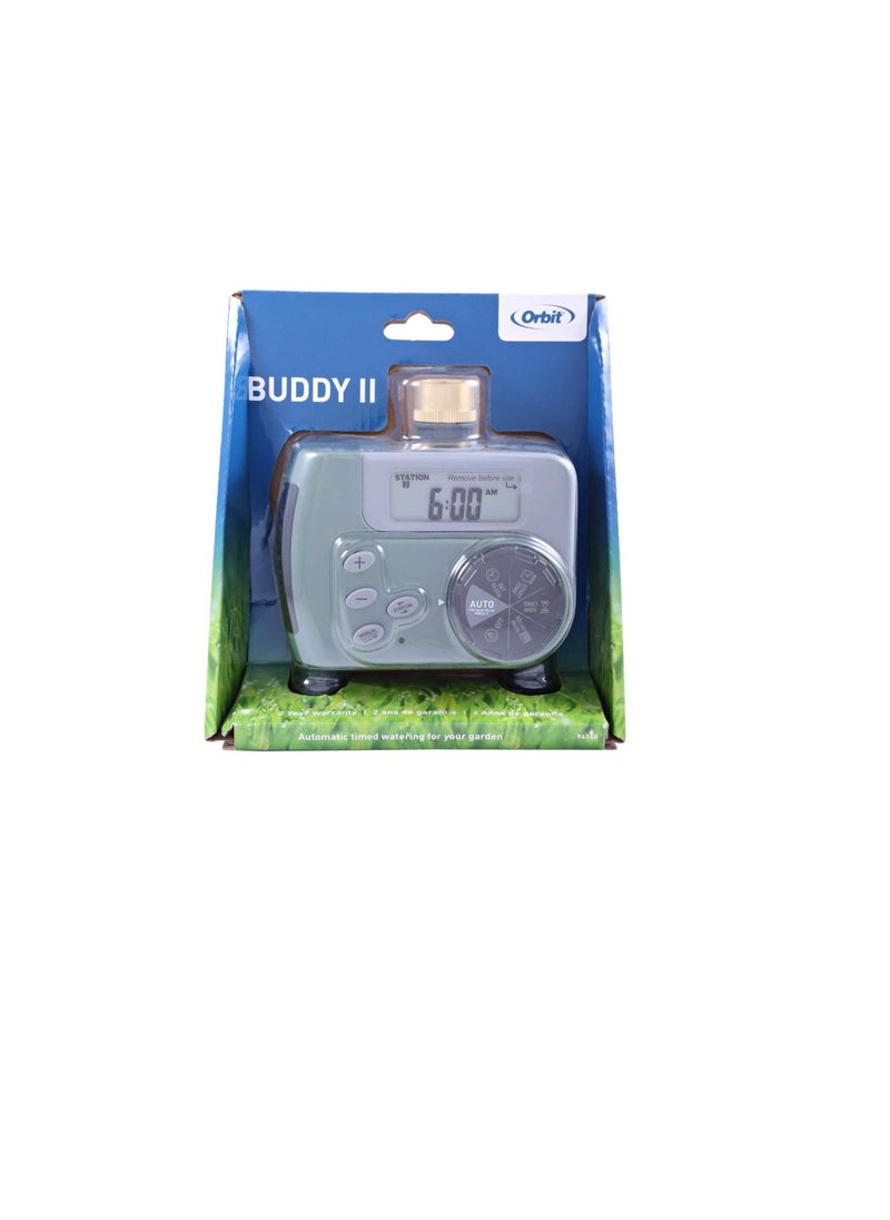 Orbit Buddy II Single Port Digital Timer Hose Water System - Silver