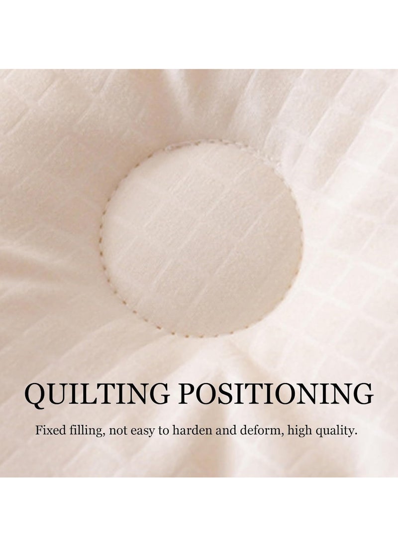 3kg/4kg Pure Cotton Thickened Winter Quilt,Washable Soft Quilt,Moisture Absorption and Heating Warm Breathable Quilted Dye Free Soy Fiber Comforter Core