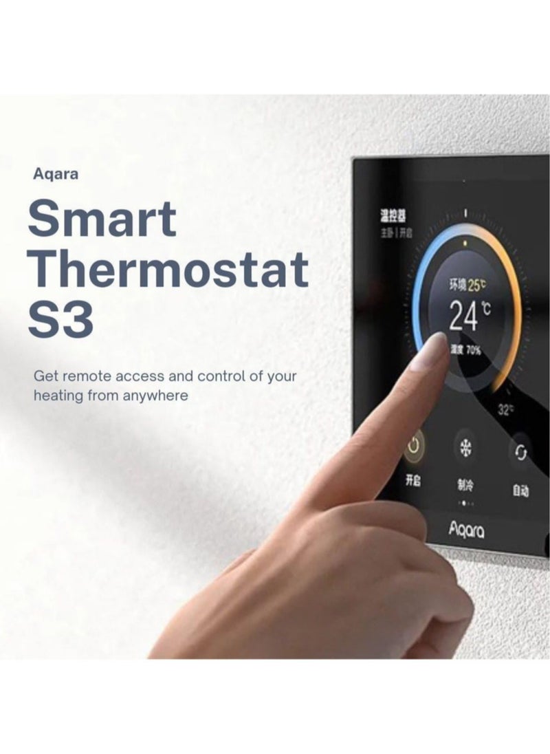 Aqara S3 Smart Zigbe LED Thermostat Touch Screen Panel-Gold