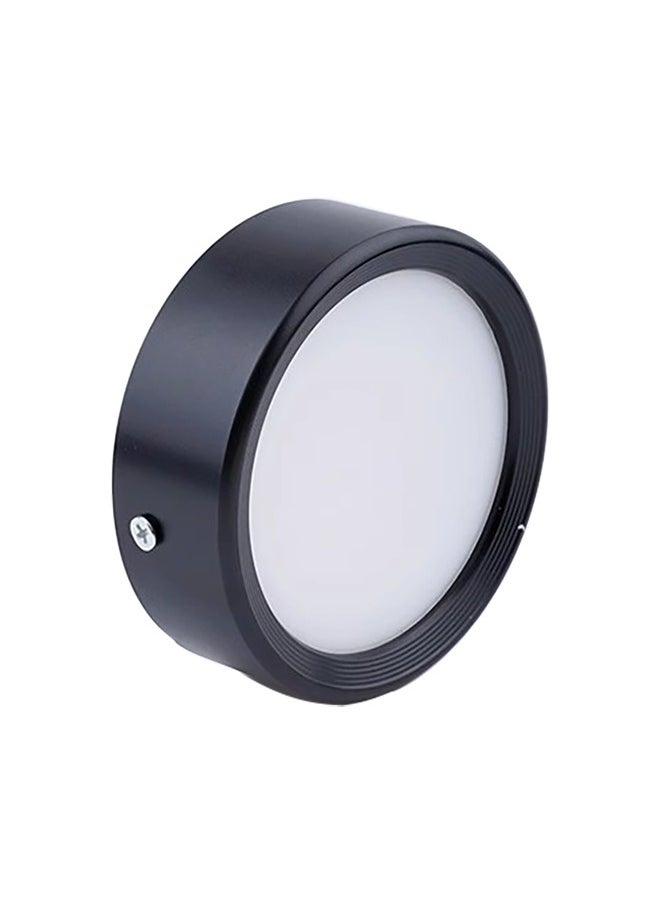 2 Pack Round LED Surface Ceiling Light 100mm 9W,Cool White Colour (6000 K),Indoor Black Surface Mounted Down lamp For Hallway Patio Living Room Corridor Restaurant Office,Aluminum,Driver Included