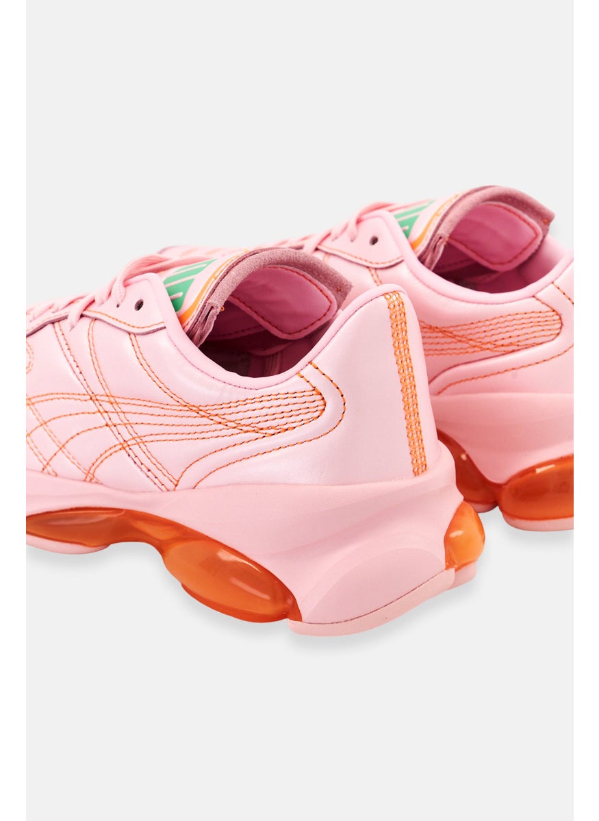 Women Lace Up Cell Dome King Ml Sports Shoes, Pink/Orange