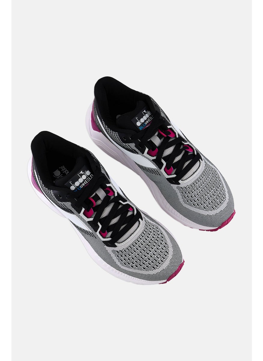 Women Lace Up Training Shoes, Black