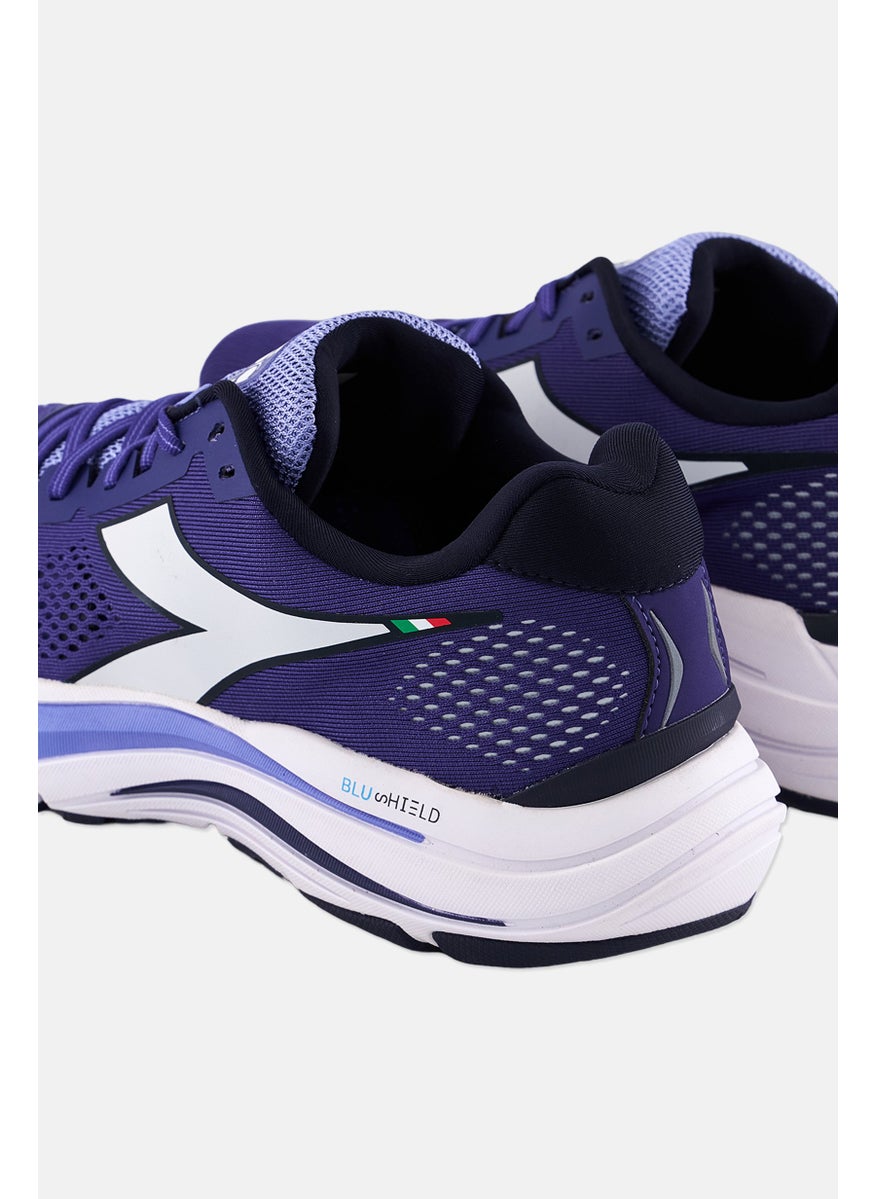 Women Lace Up Training Shoes, Blue