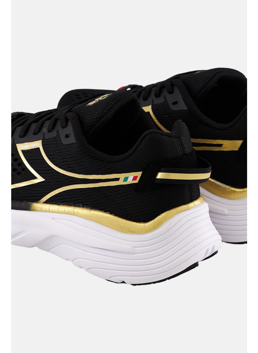 Women Equipe Atomo Lace Up Running Shoe, Black Combo